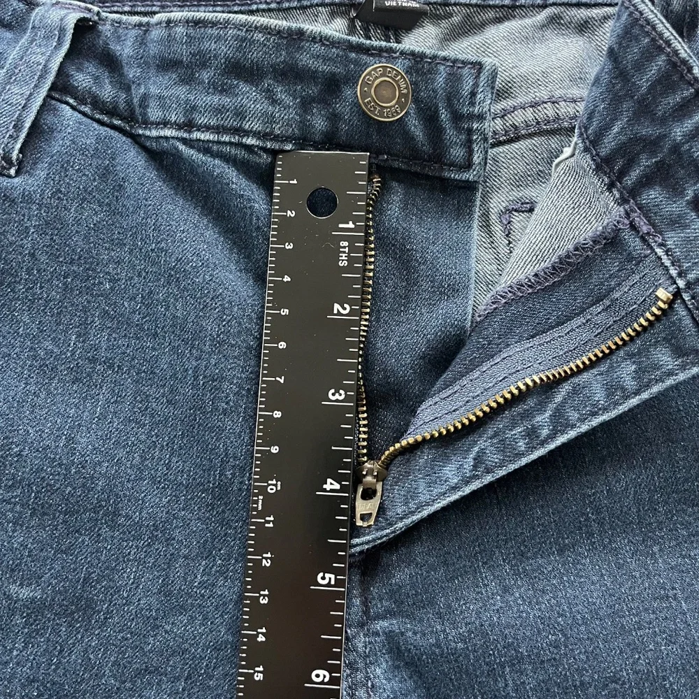 Gap Womens Sailor Jeans Wide Leg Coupe A Jambe Sz 12/31 R Dark Wash Retro 70s - Picture 5 of 11